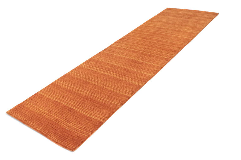 Tappeto corsia Tappeto di lana - 295 x 75 cm - arancione