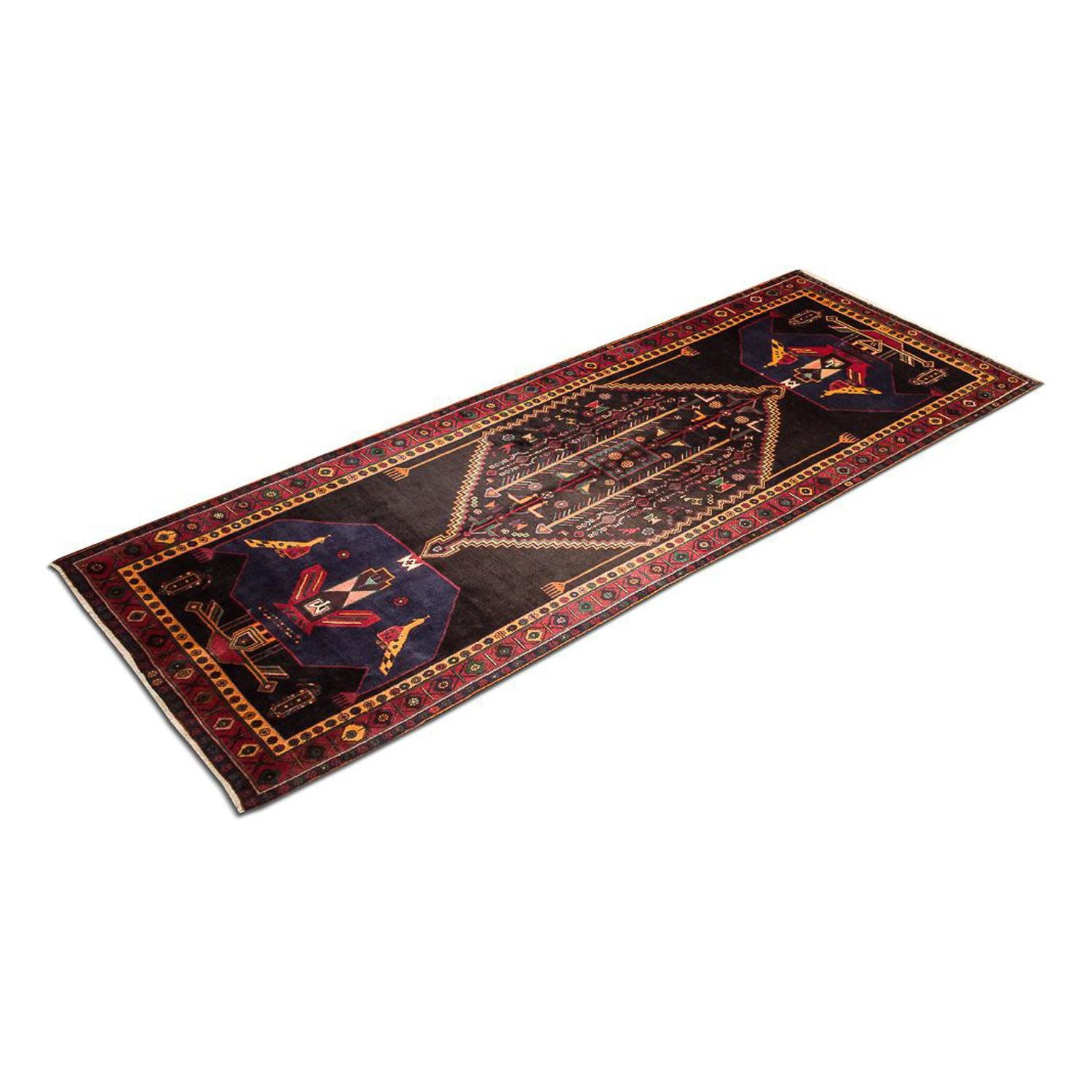Tappeto corsia Tappeto Persero - Nomade - 411 x 143 cm - blu scuro