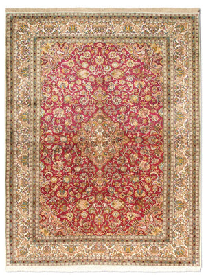 Tappeto di seta - Seta del Kashmir - 218 x 157 cm - rosso