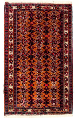 Tappeto corsia Tappeto Belutsch - 174 x 100 cm - giallo senape