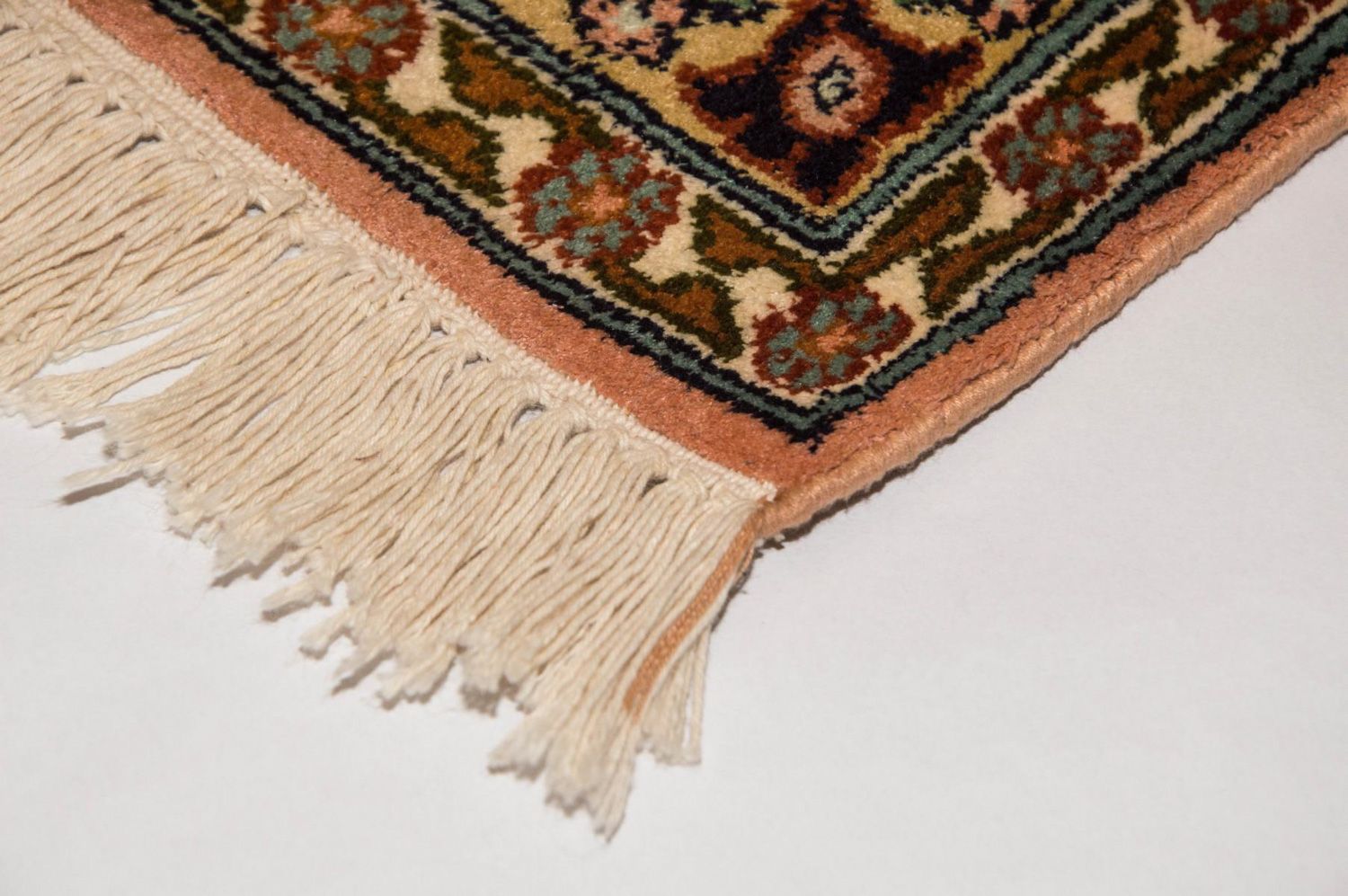 Tappeto di seta - Seta del Kashmir - 184 x 124 cm - multicolore