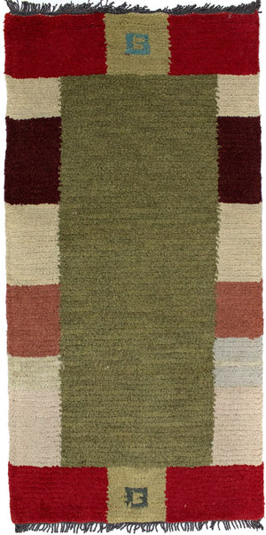 Tappeto Nepal - 140 x 70 cm - verde