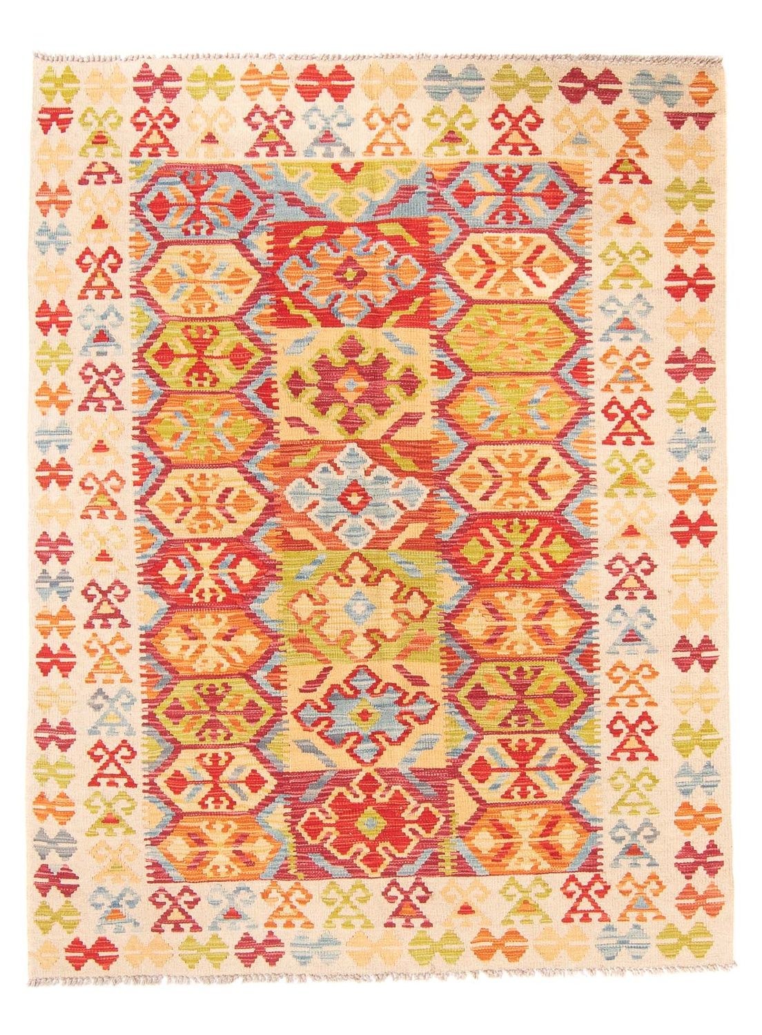 Tappeto Kelim - Splash - 199 x 156 cm - multicolore