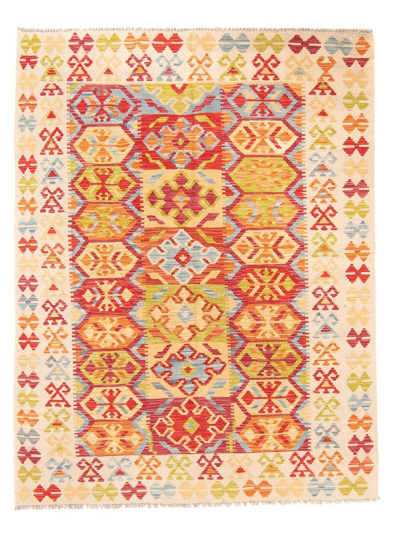 Tappeto Kelim - Splash - 199 x 156 cm - multicolore