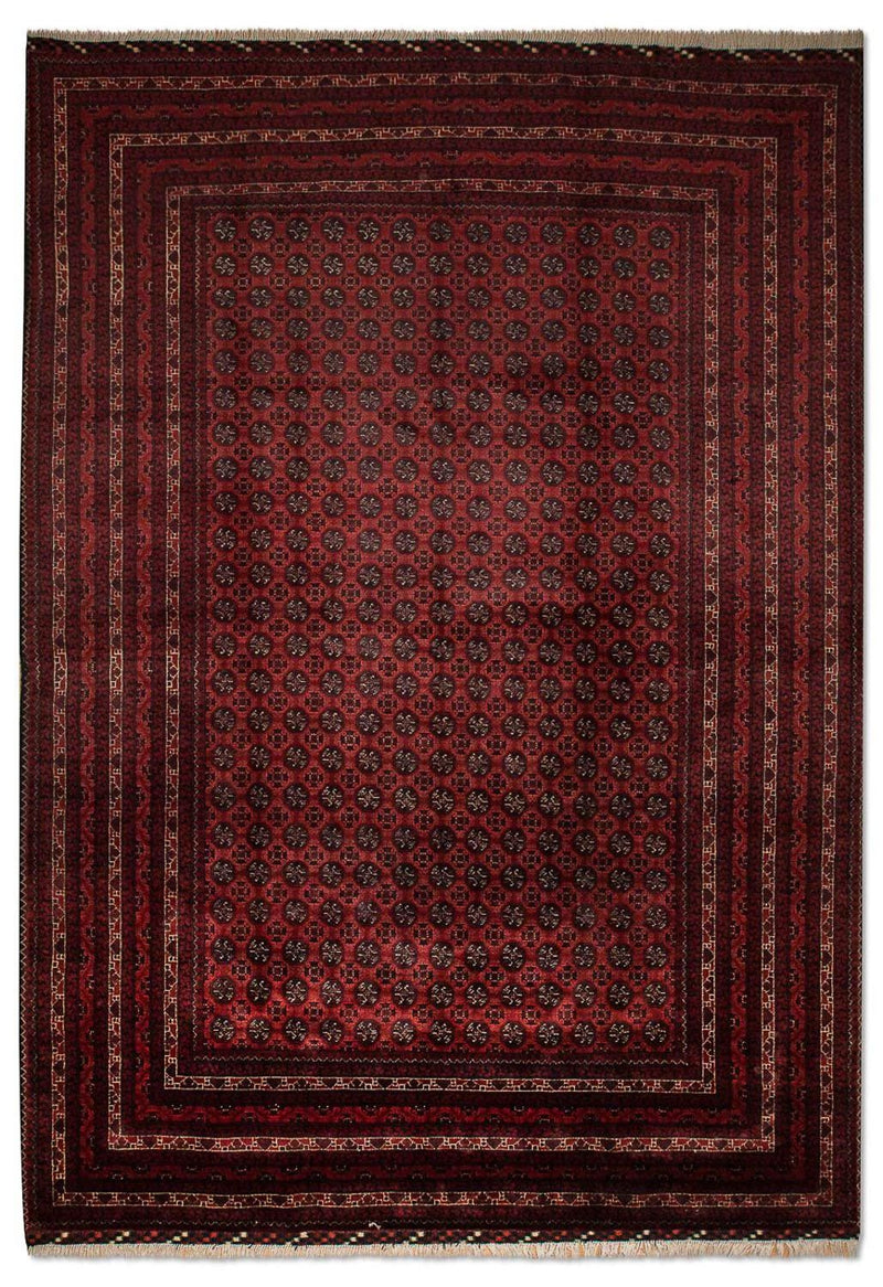 Tappeto afgano - Bukhara - 299 x 195 cm - rosso