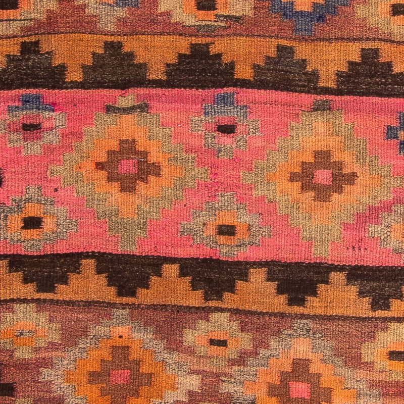 Tappeto corsia Tappeto Kelim - Vecchio - 260 x 120 cm - multicolore