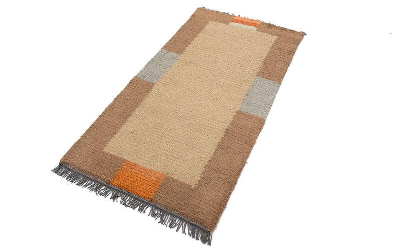 Tappeto Nepal - 140 x 70 cm - marrone chiaro