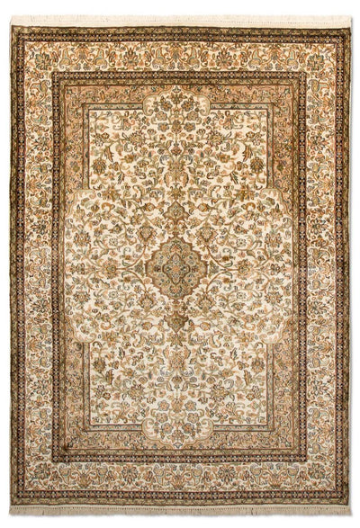 Seta del Kashmir Tappeto 126x186cm - Tappeto orientale