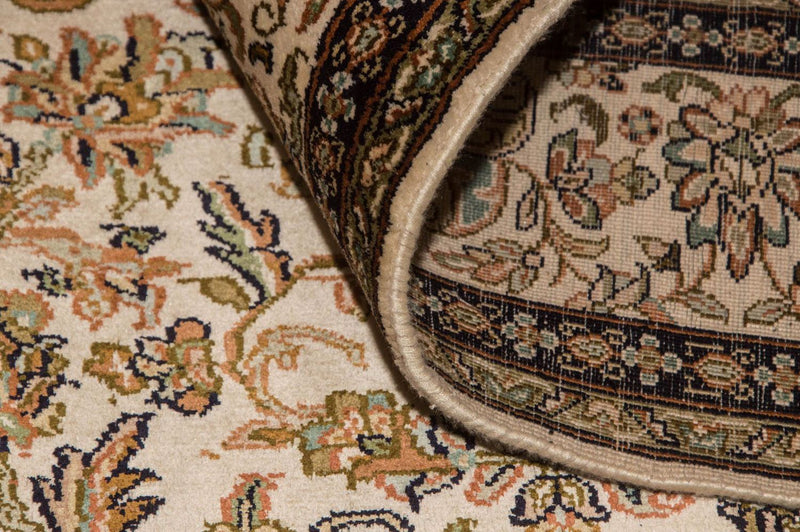 Tappeto di seta - Seta del Kashmir - 186 x 126 cm - beige