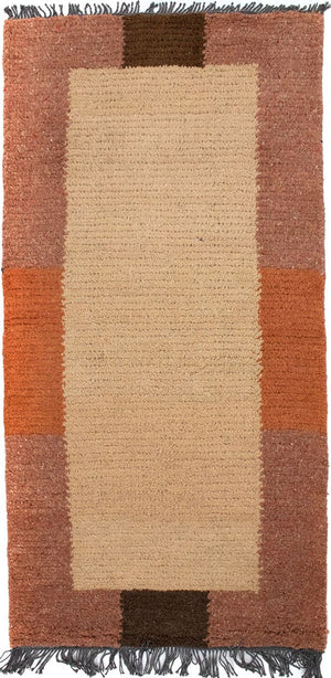 Tappeto Nepal - 140 x 70 cm - marrone chiaro