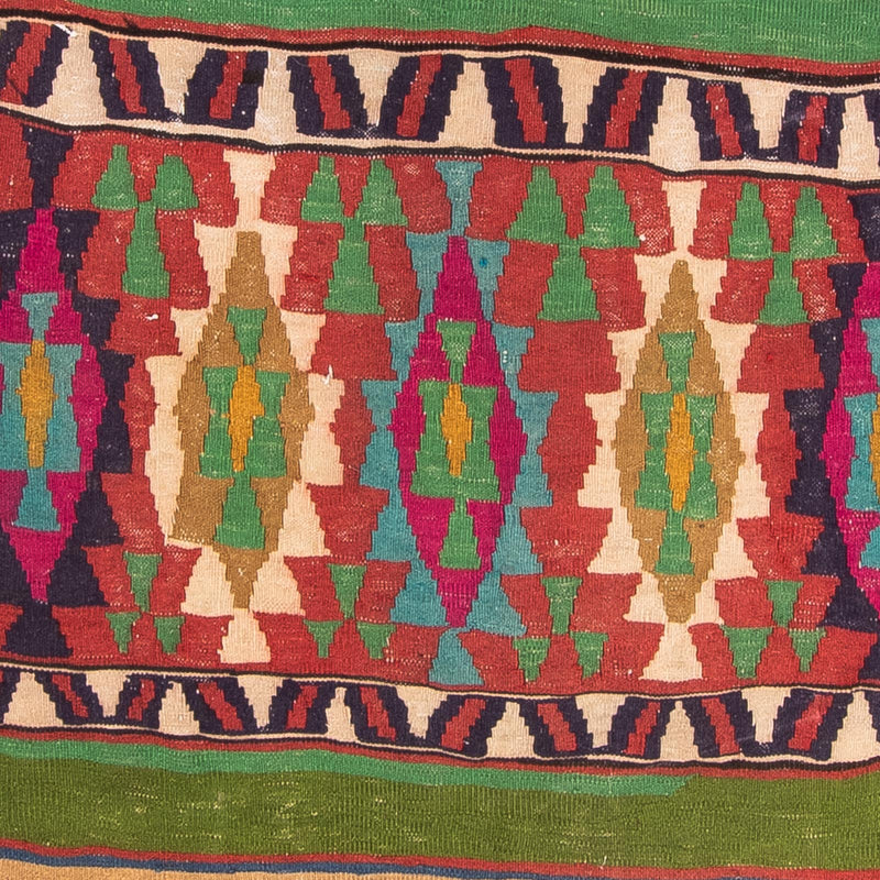 Tappeto corsia Tappeto Kelim - Vecchio - 355 x 140 cm - multicolore