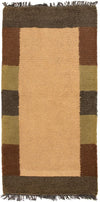 Tappeto Nepal 70x140cm - Tappeto di lana - Rettangolo / Beige / 70 x 140 cm Rettangolo