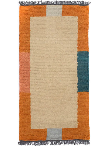 Tappeto Nepal - 140 x 70 cm - beige