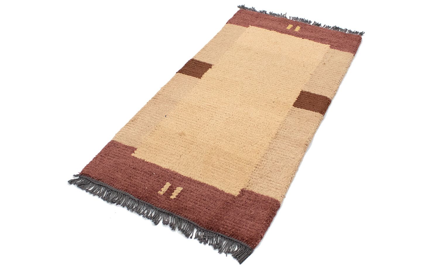 Tappeto Nepal - 140 x 70 cm - marrone chiaro
