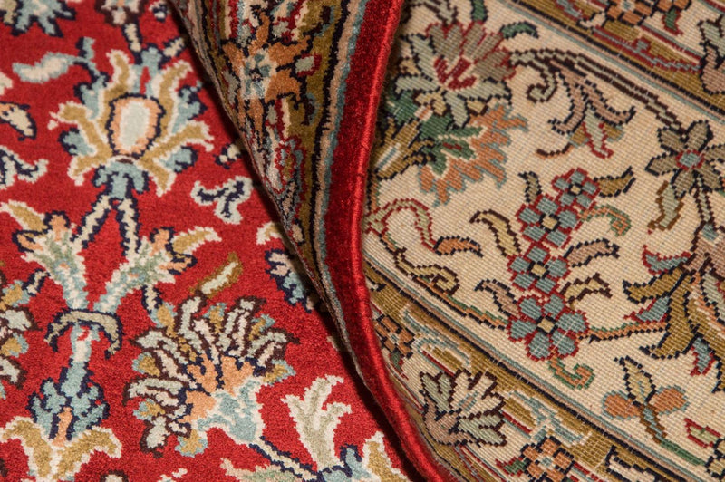 Tappeto di seta - Seta del Kashmir - 218 x 156 cm - rosso