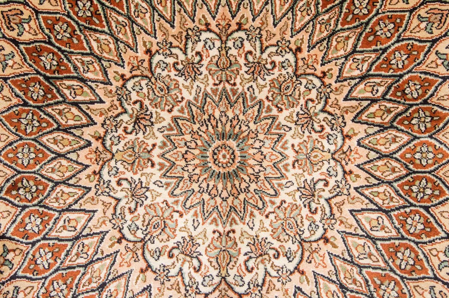 Tappeto di seta - Seta del Kashmir - 194 x 120 cm - multicolore