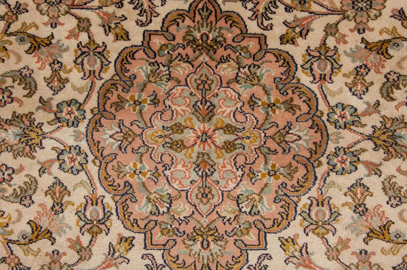 Tappeto di seta - Seta del Kashmir - 184 x 124 cm - beige