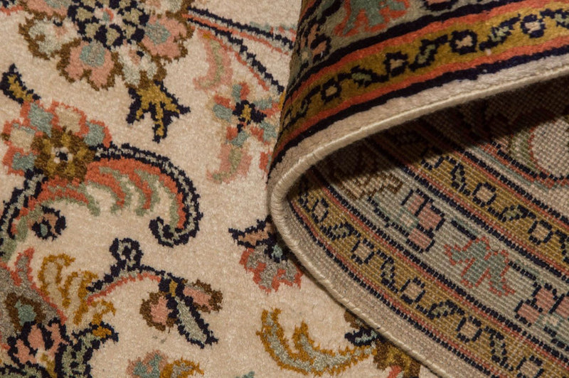 Tappeto di seta - Seta del Kashmir - 184 x 124 cm - beige