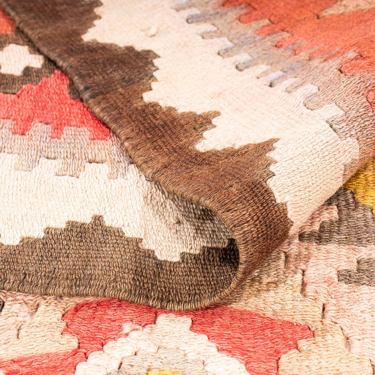 Tappeto corsia Tappeto Kelim - Vecchio - 310 x 140 cm - multicolore