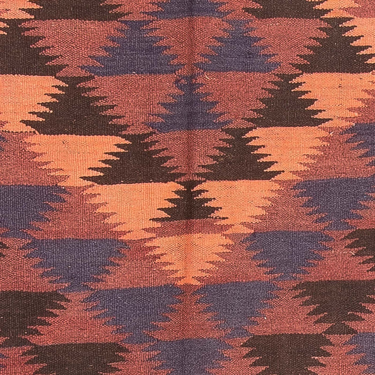 Tappeto corsia Tappeto Kelim - Vecchio - 450 x 135 cm - marrone