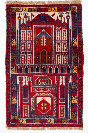 Tappeto Belutsch - 127 x 77 cm - multicolore