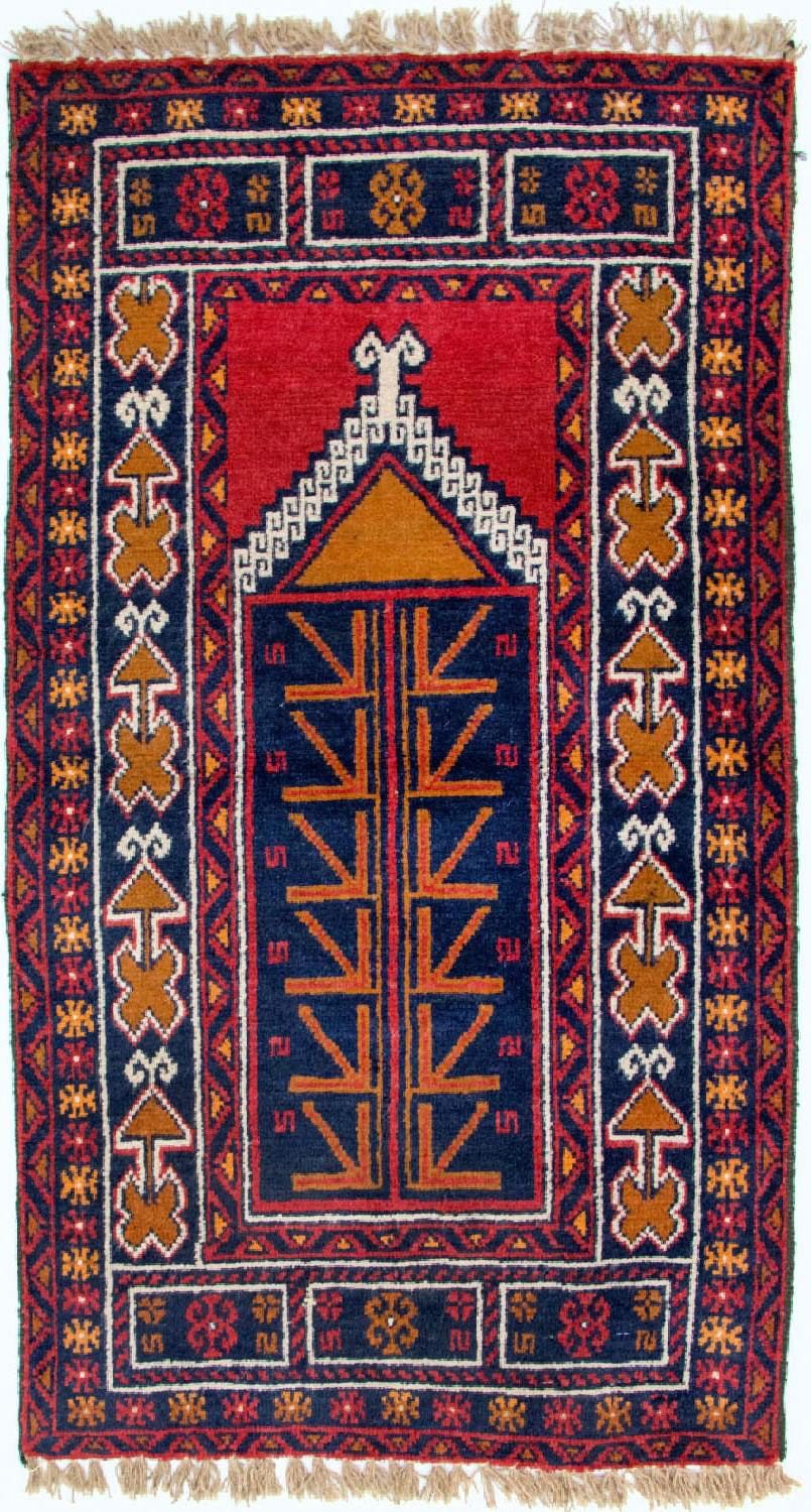 Tappeto Belutsch - 130 x 76 cm - multicolore