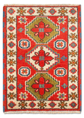 Tappeto orientale - 92 x 65 cm - rosso