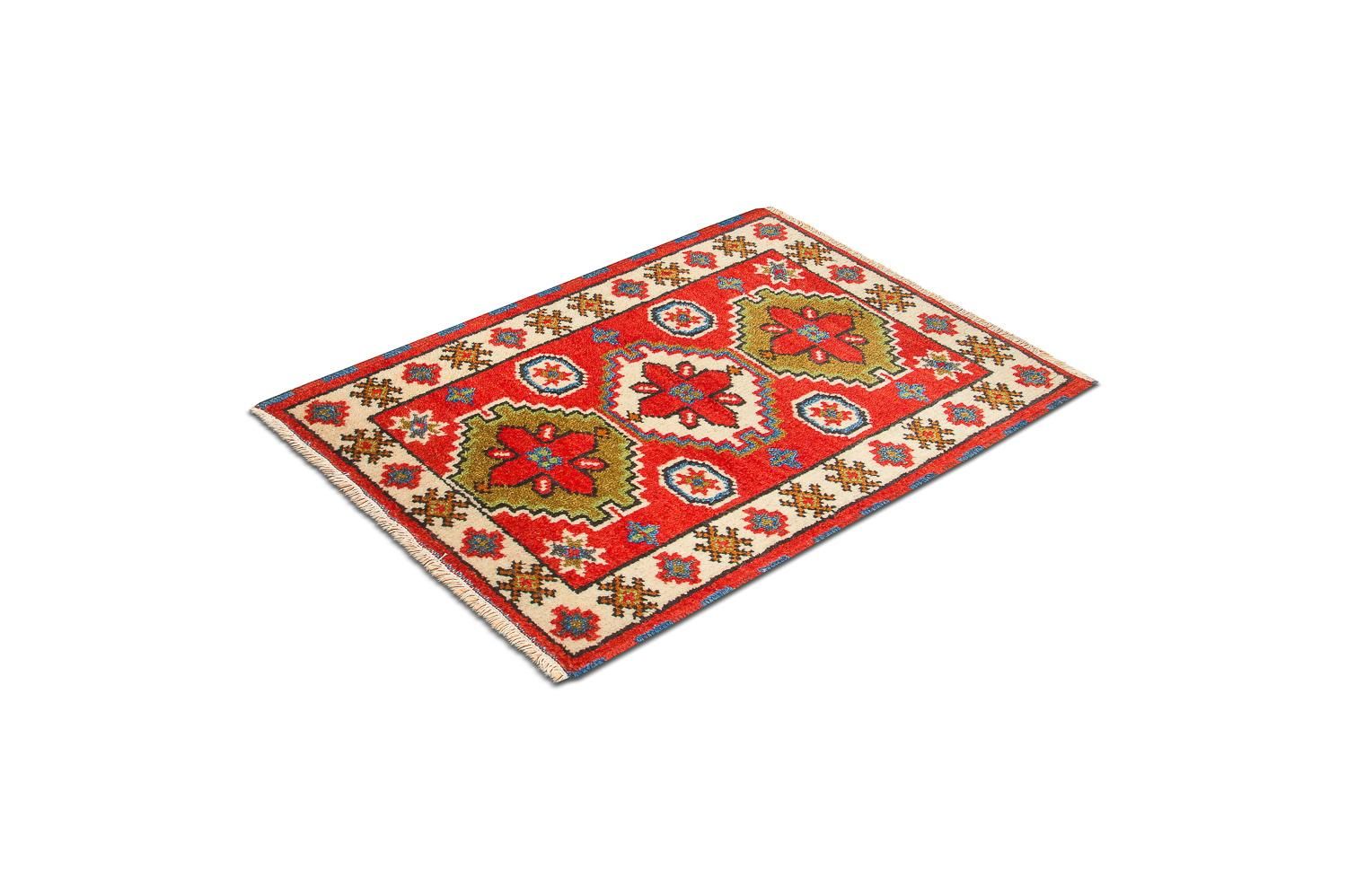 Tappeto orientale - 92 x 65 cm - rosso