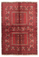Tappeto Turkaman 164x238cm - Tappeto persiano - rosso