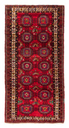 Tappeto Belutsch 120x260cm - Tappeto orientale - Passatoia / Rosso / 120 x 260 cm Passatoia