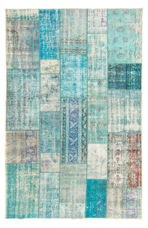 Tappeto vintage - 305 x 198 cm - turchese