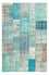 Tappeto vintage - 305 x 198 cm - turchese