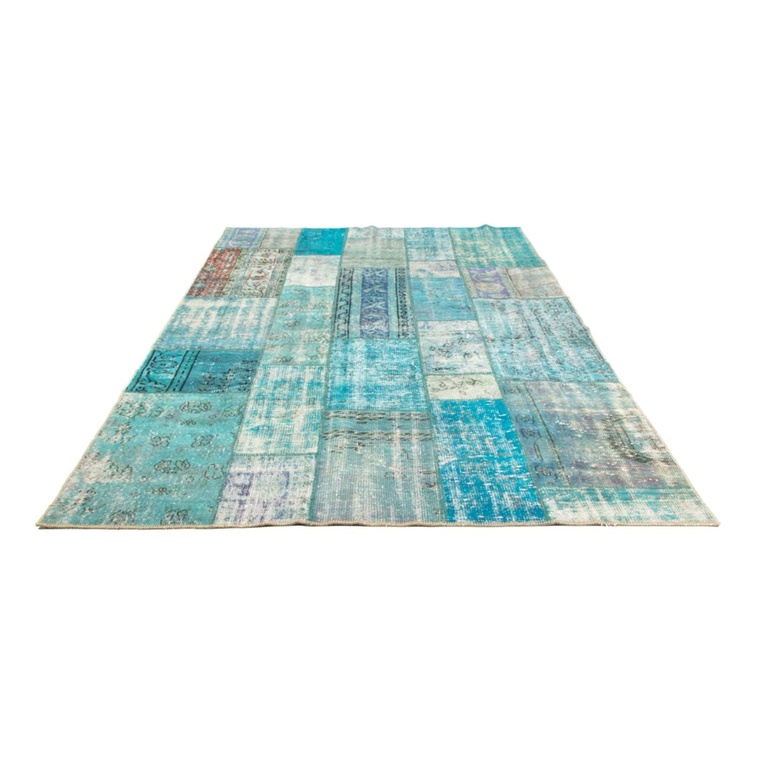 Tappeto vintage - 305 x 198 cm - turchese