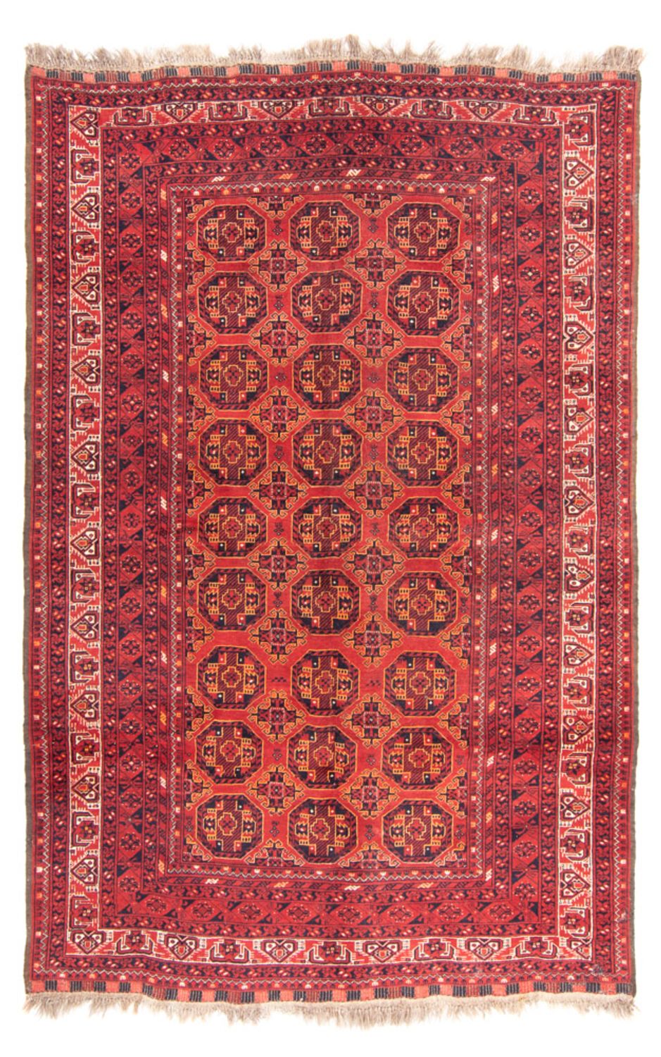 Tappeto Turkaman - 246 x 157 cm - rosso