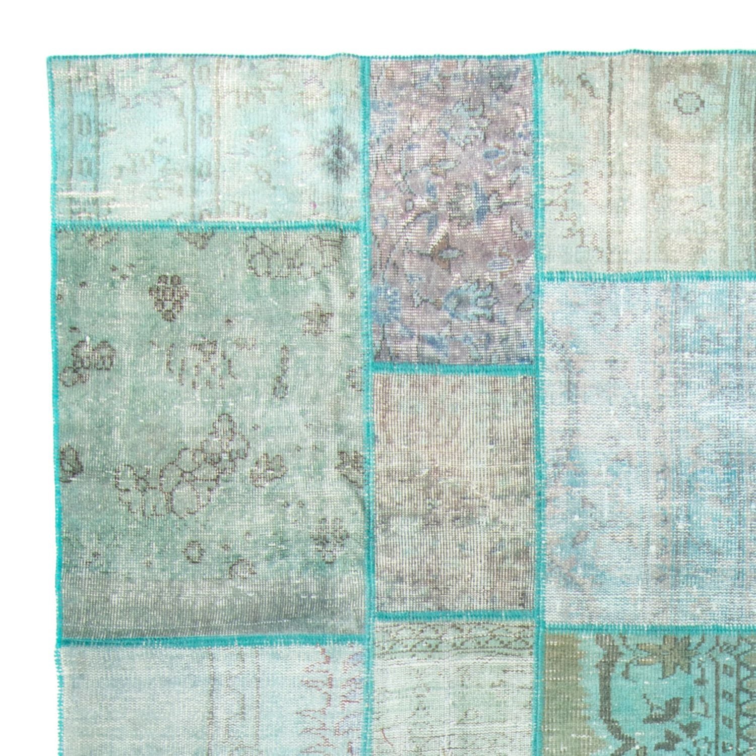 Tappeto vintage - 303 x 203 cm - turchese
