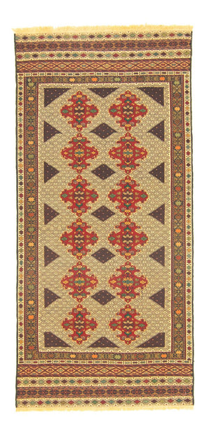Tappeto corsia Tappeto Kelim - Orientale - 187 x 90 cm - multicolore