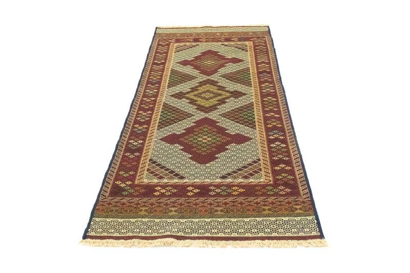 Tappeto corsia Tappeto Kelim - Orientale - 208 x 85 cm - beige