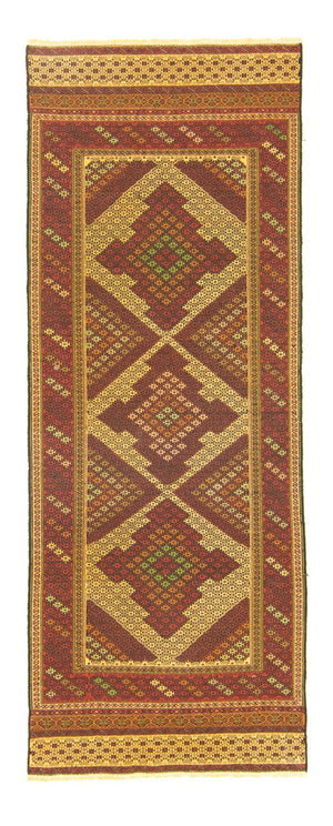 Tappeto corsia Tappeto Kelim - Orientale - 212 x 82 cm - multicolore