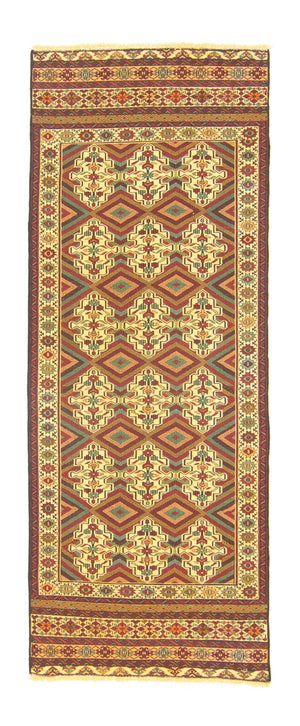 Tappeto corsia Tappeto Kelim - Orientale - 184 x 72 cm - beige