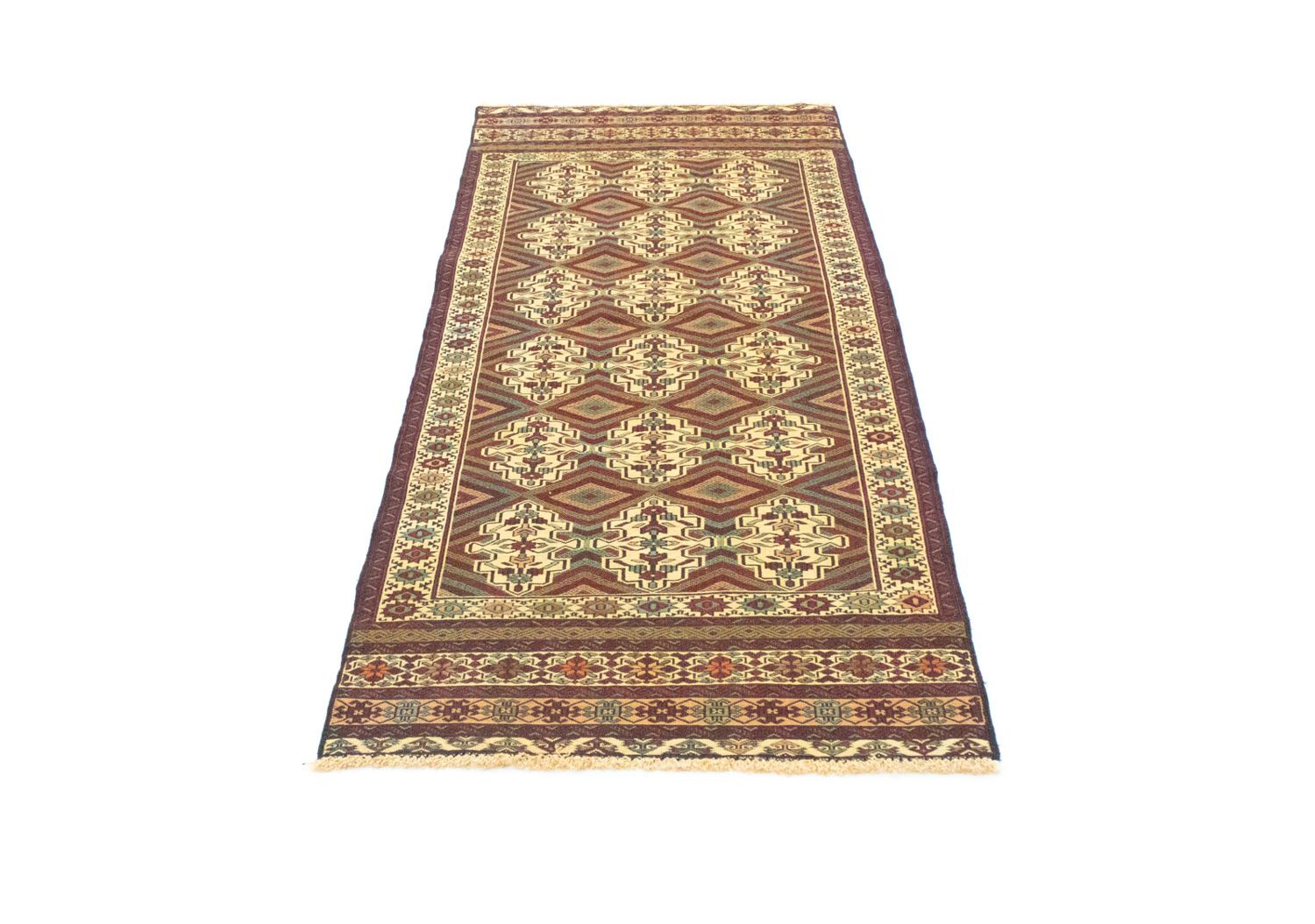 Tappeto corsia Tappeto Kelim - Orientale - 184 x 72 cm - beige