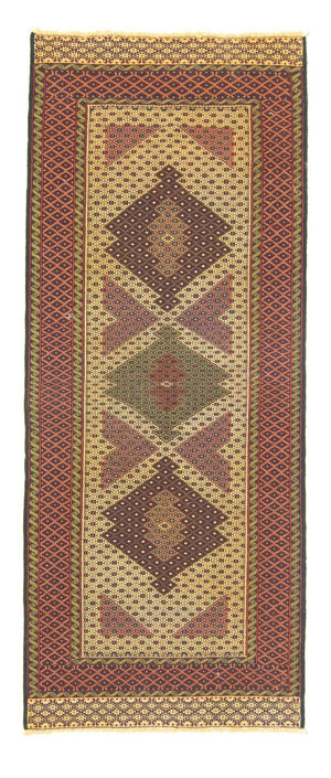 Tappeto corsia Tappeto Kelim - Orientale - 201 x 82 cm - beige