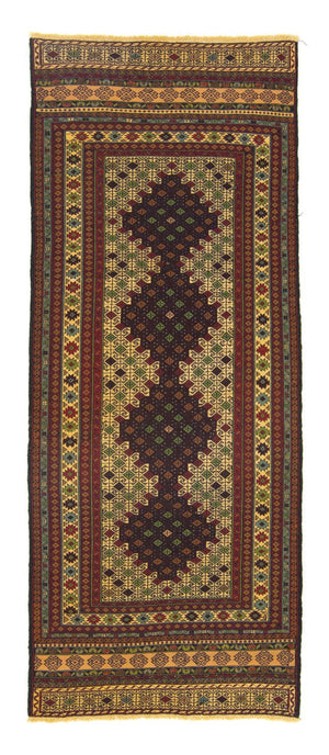 Tappeto corsia Tappeto Kelim - Orientale - 202 x 84 cm - blu