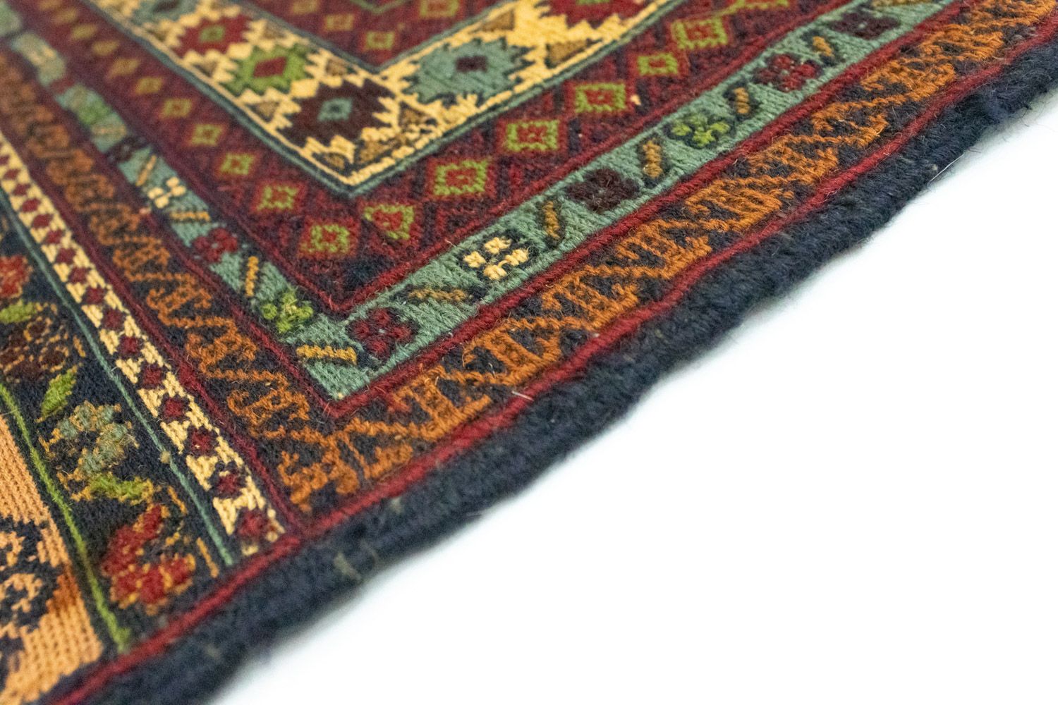 Tappeto corsia Tappeto Kelim - Orientale - 202 x 84 cm - blu