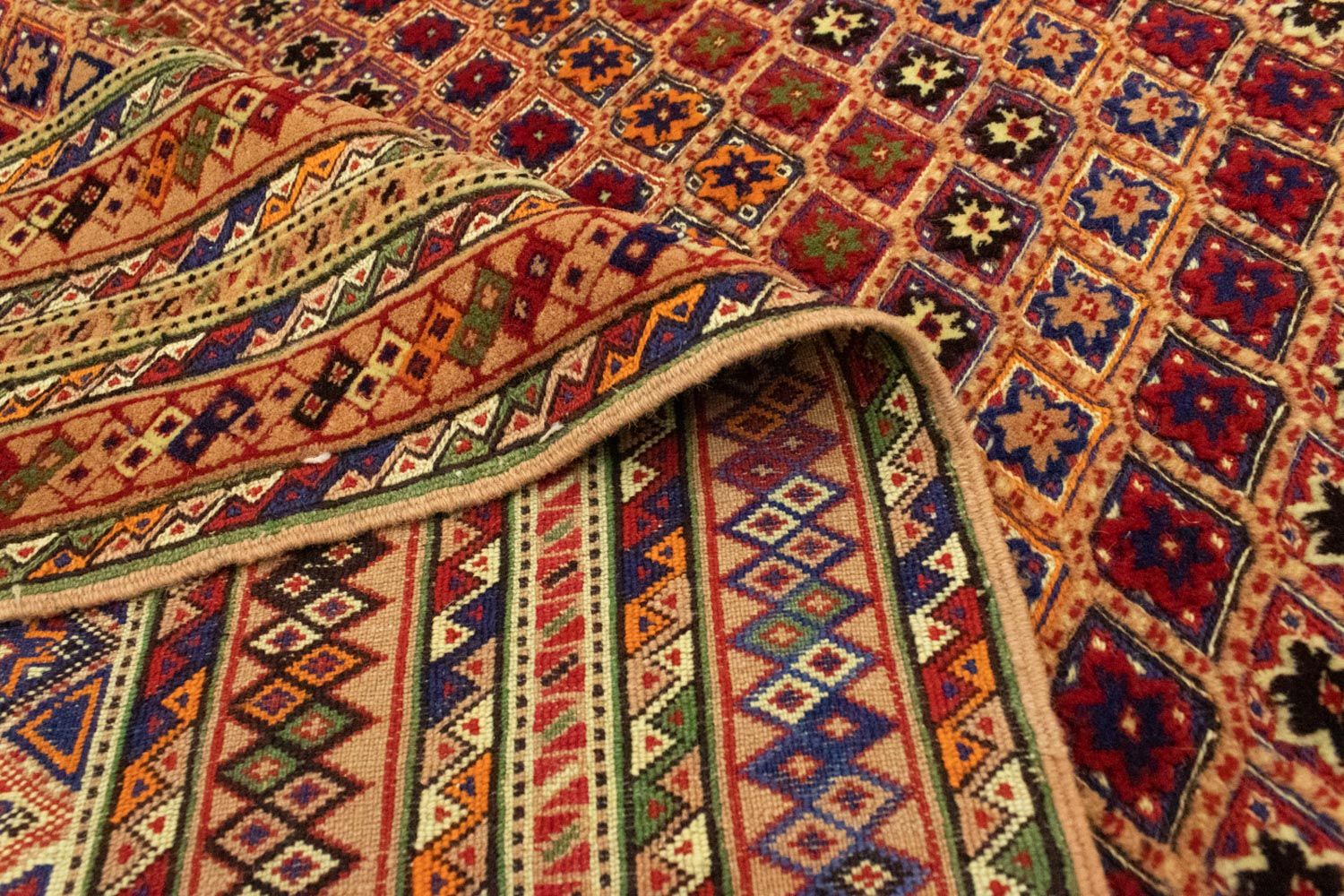 Tappeto Kelim - Orientale - 196 x 154 cm - arancione