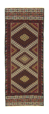 Tappeto corsia Tappeto Kelim - Orientale - 190 x 75 cm - marrone