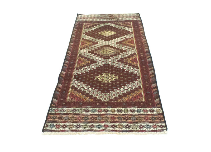 Tappeto corsia Tappeto Kelim - Orientale - 190 x 75 cm - marrone