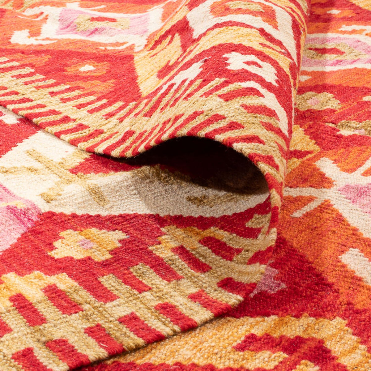 Tappeto Kelim - Splash - 253 x 176 cm - multicolore