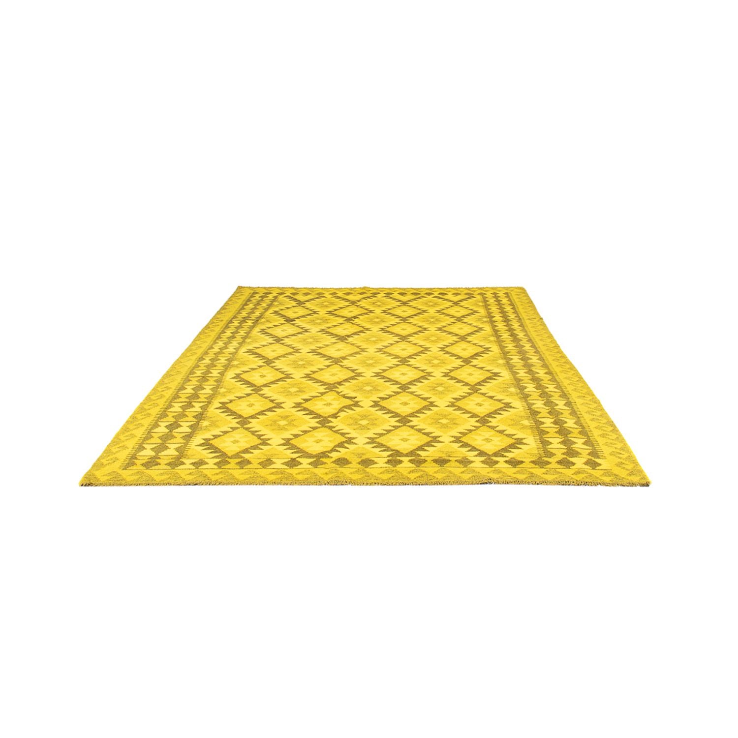 Tappeto Kelim - Tendenza - Vintage/Tinto di moda - 237 x 169 cm - giallo