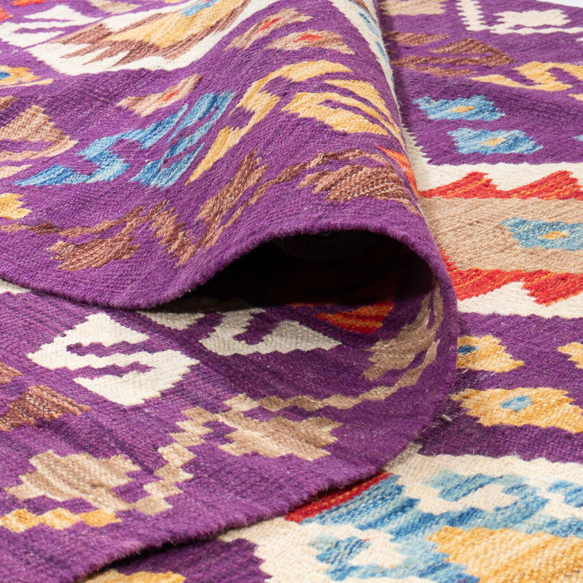 Tappeto Kelim - Splash - 256 x 178 cm - multicolore