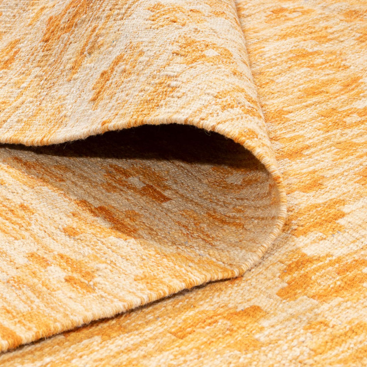 Tappeto Kelim - Tendenza - Vintage/Tinto di moda - 247 x 177 cm - giallo senape